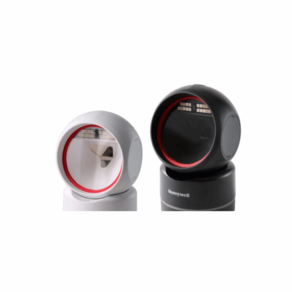 Honeywell HF680-R1-2USB-I – 2D Table Top Barcode Scanner, USB Wired, 1D/2D Standard Range, Contact Charging, 3 Years Warranty - Front View